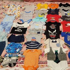 Baby boy clothes  0 to 3months 40pcs